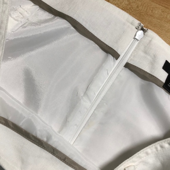 Easy 5th Fully Lined A-Line White Skirt - Picture 5 of 6